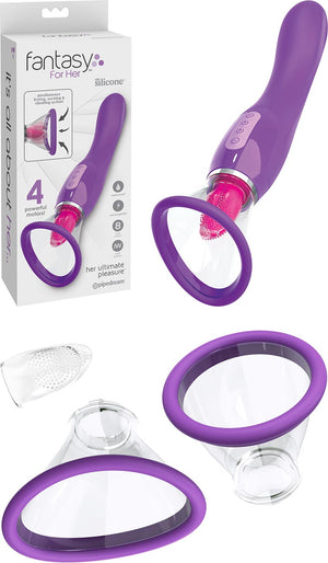Vibromasseur et pompe vaginale Fantasy Her Ultimate Pleasure