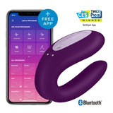 Stimulateur pour couple Satisfyer Double Joy - Violet