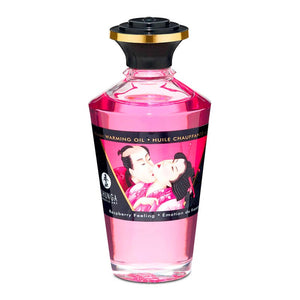 Huile chauffante & aphrodisiaque Shunga - Émotion de framboise